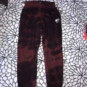 Embroidered tie dye sweats